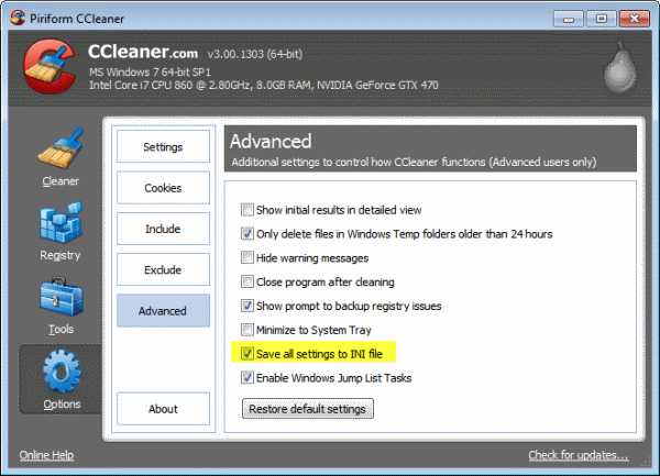 Cómo automatizar el Liberador de espacio en disco con CCleaner