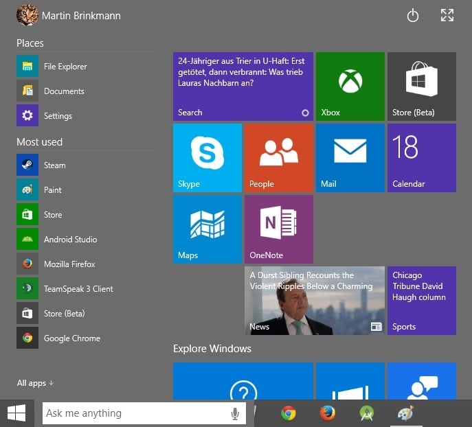 Microsoft revela sus 7 ediciones de Windows 10