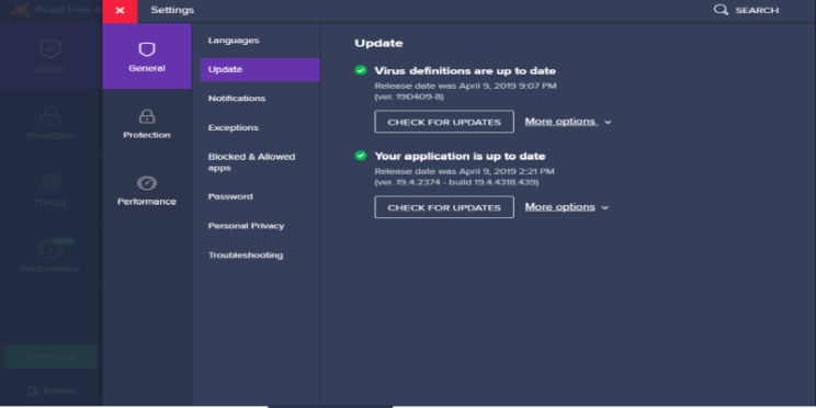 alto uso de cpu del servicio avast