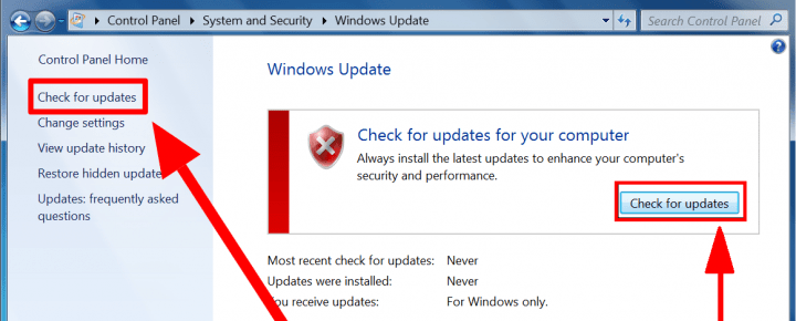 Descarga de la actualización de Windows 7