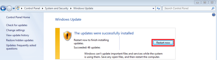 Instalar manualmente las actualizaciones de Win 7
