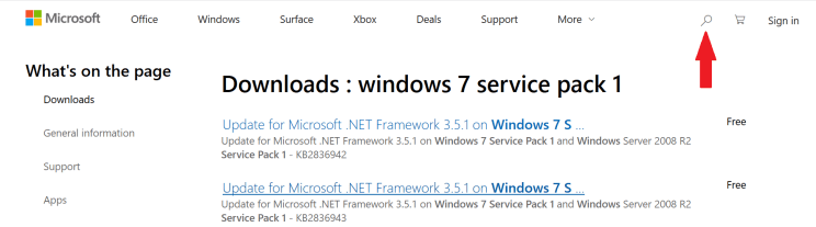 centro de descarga de windows