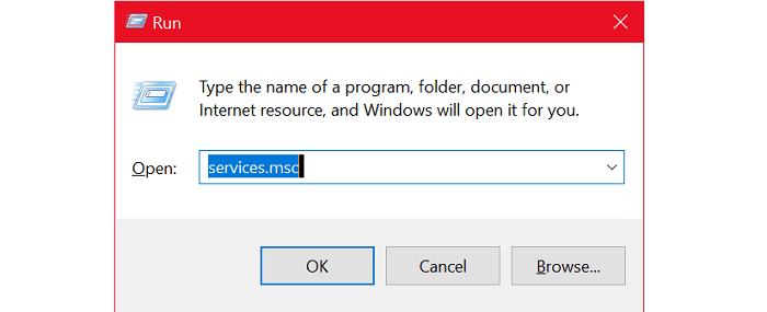cómo detener la actualización de Windows 10 en curso - Windows + R