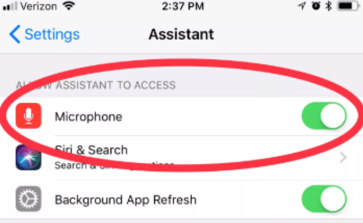 desactivar el asistente de google en el iphone / ipad