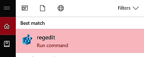 conexión medida windows 10 - regedit