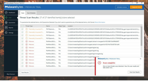 eliminar el malware