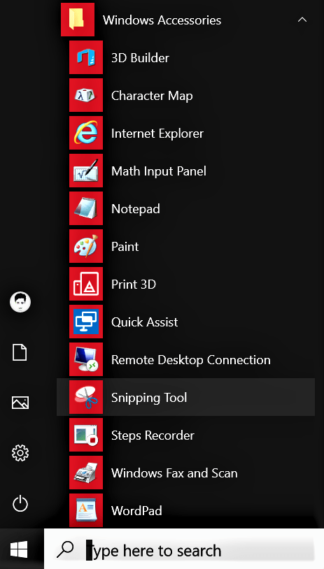 cómo tomar una captura de pantalla en Windows: ubicar la herramienta de recorte