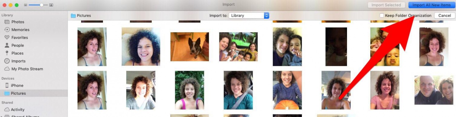 cómo descargar imágenes de iphone a mac
