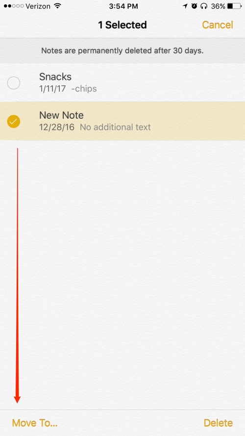aplicación de bloc de notas