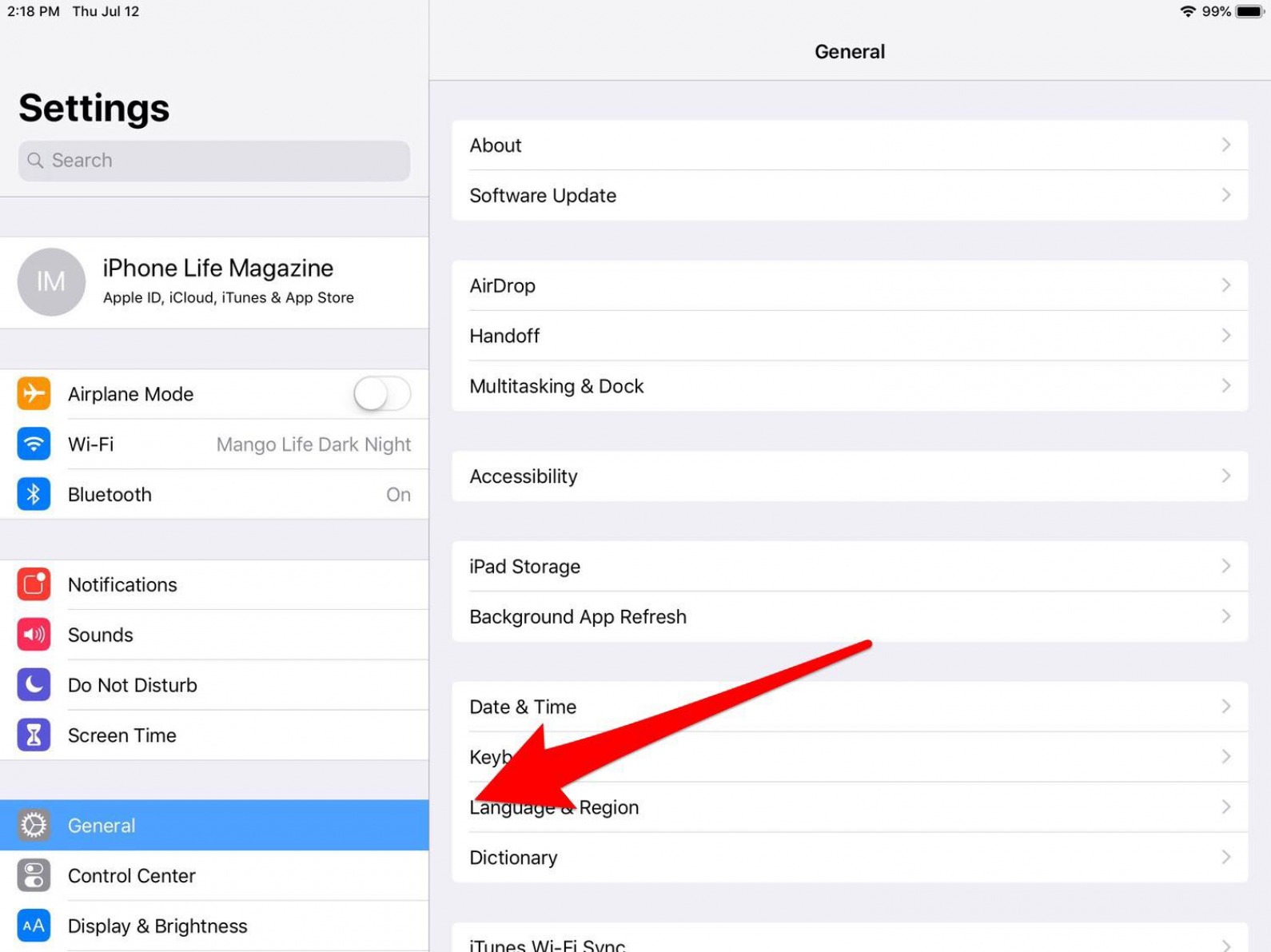 how to reset ipad