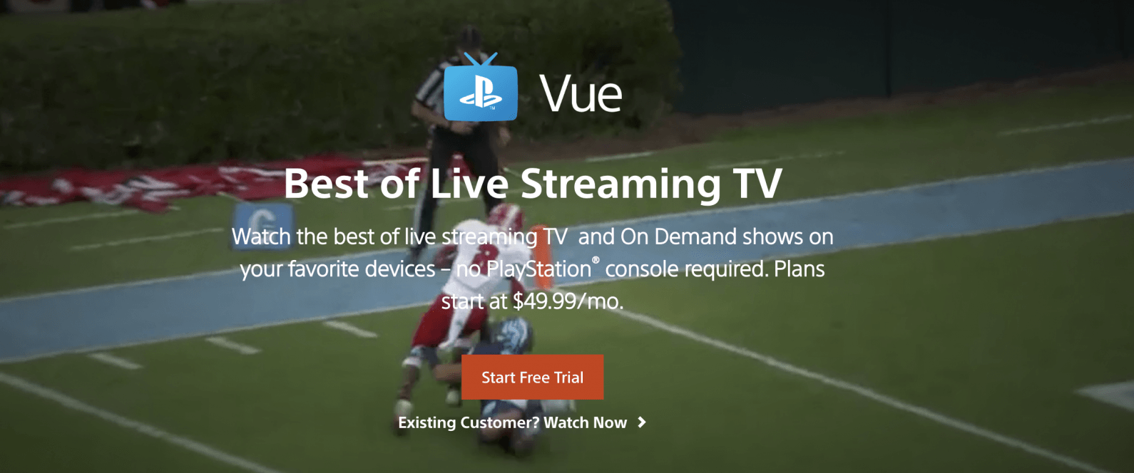 transmisión en vivo de la nfl en playstation vue