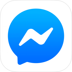 Logotipo de la aplicación Messenger de Facebook