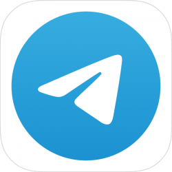Logotipo de la aplicación de chat y texto de Telegram messenger