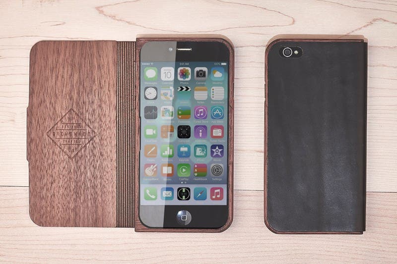 Vinilo o funda para iPhone Grovemade Wood