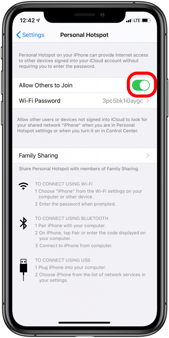 Compartir conexión WiFi