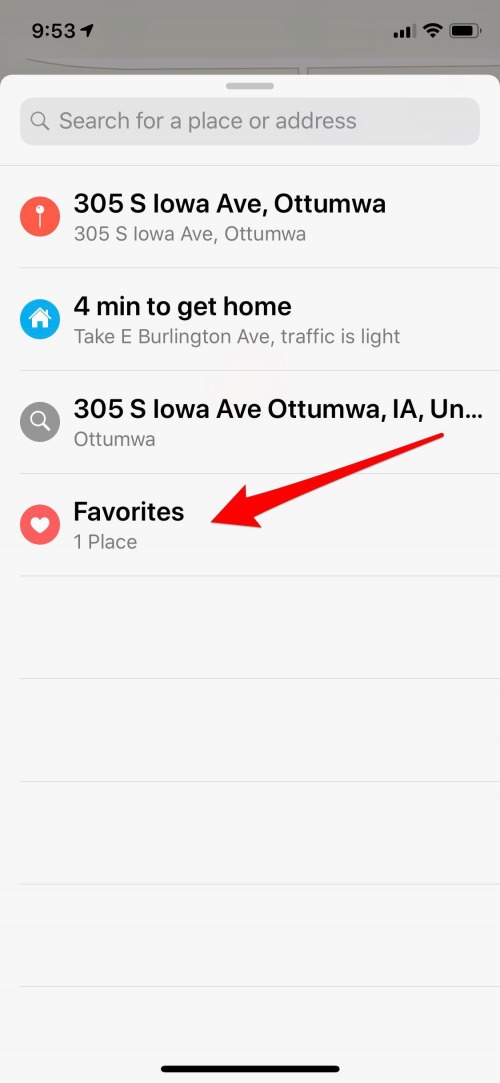 cómo eliminar una dirección de favoritos en iphone