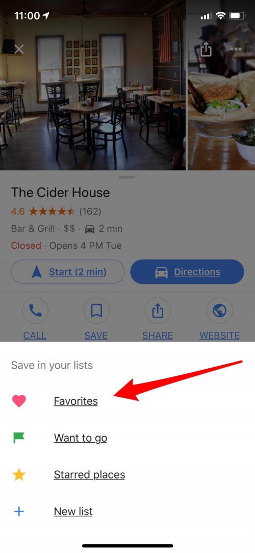 guardar un favorito en google maps