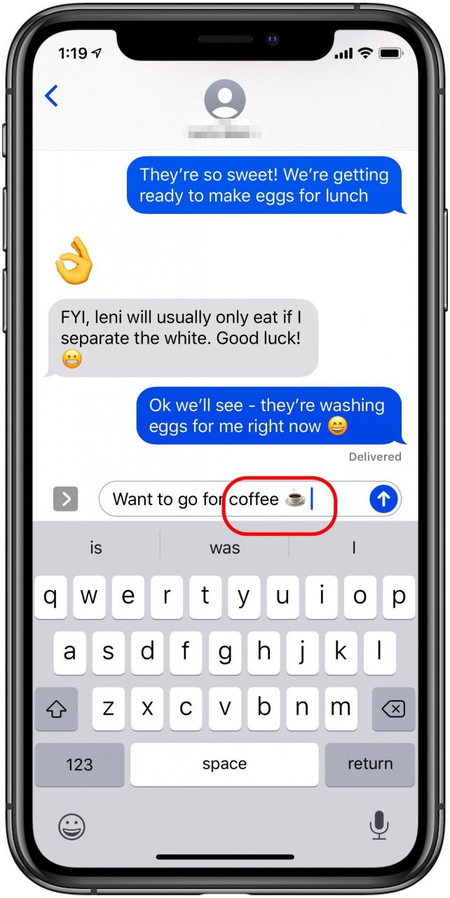 usar emojis en mensajes de texto