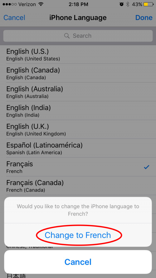 Cómo cambiar el idioma principal en su iPhone