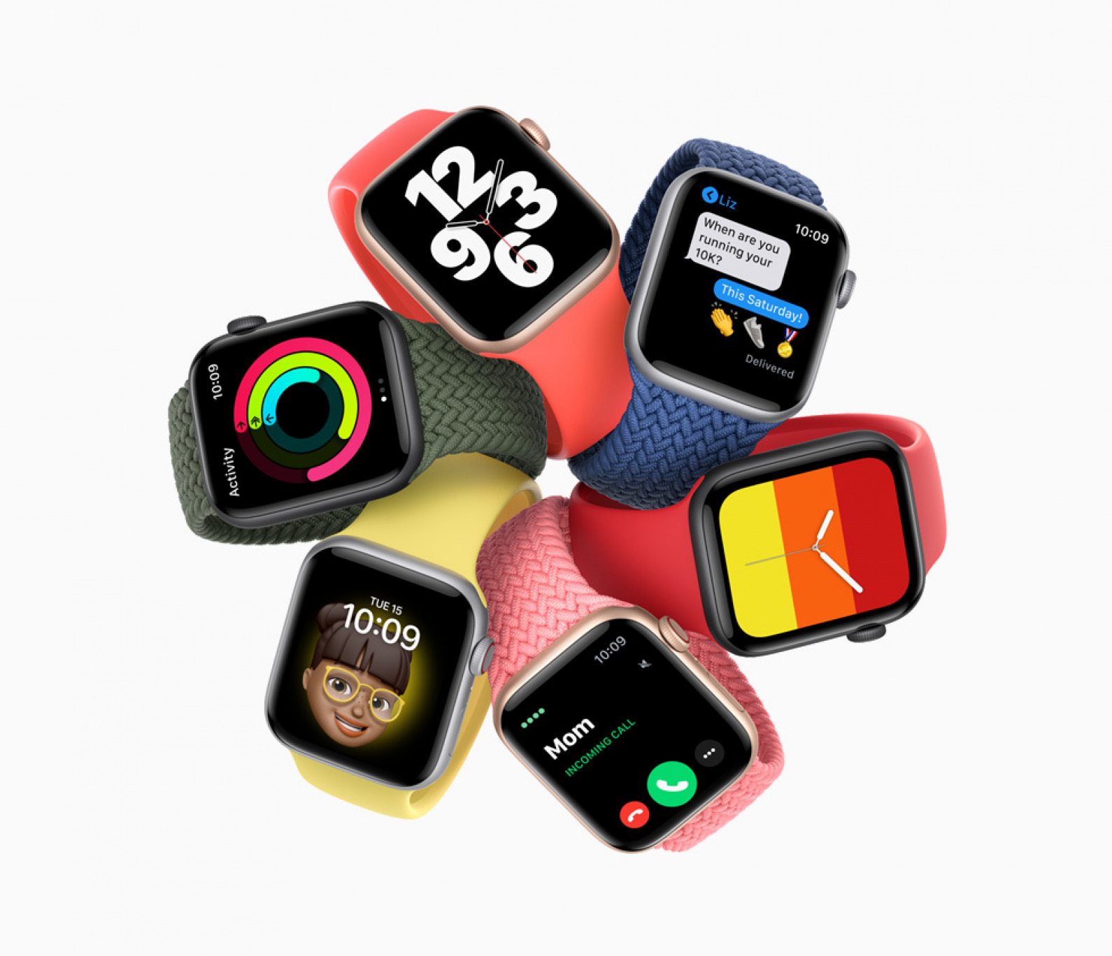 Colores y bandas del Apple Watch SE