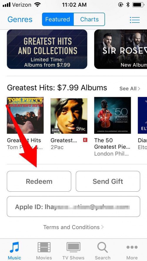 código de la tarjeta de regalo de iTunes