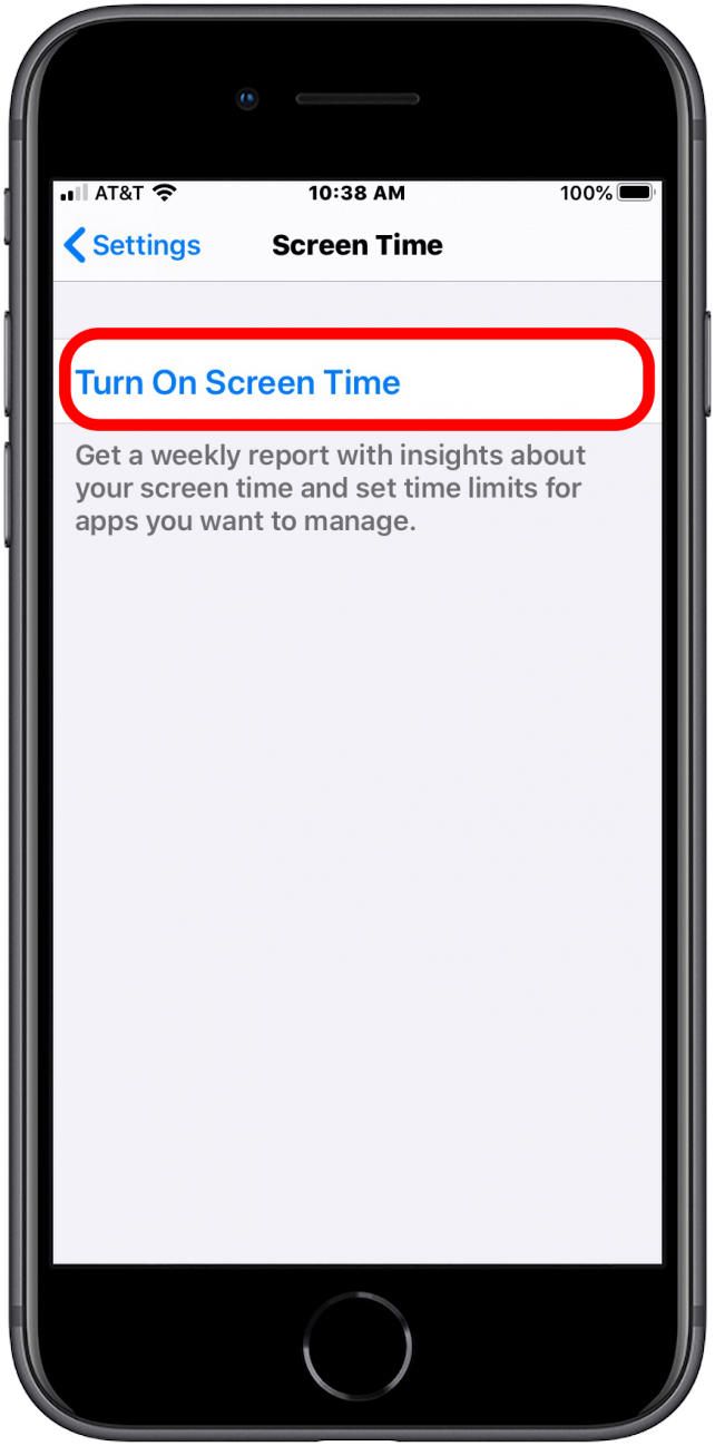cómo activar el tiempo de pantalla en el iphone