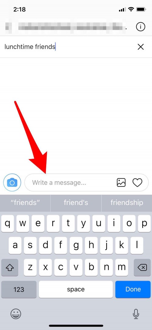 mensaje directo de instagram