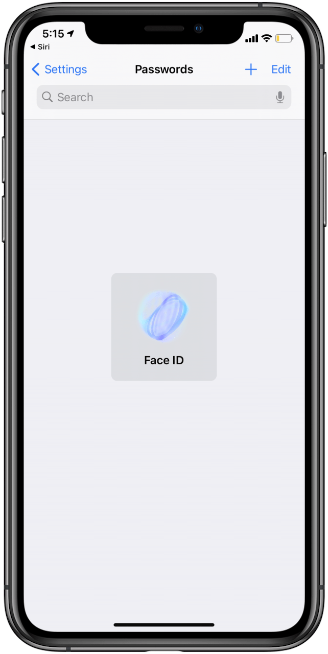 Use Face ID cuando se le solicite