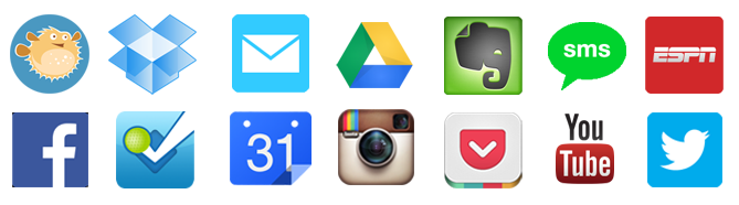 Algunas aplicaciones que funcionan con IFTTT