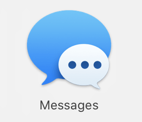 aplicación de mensajes mac