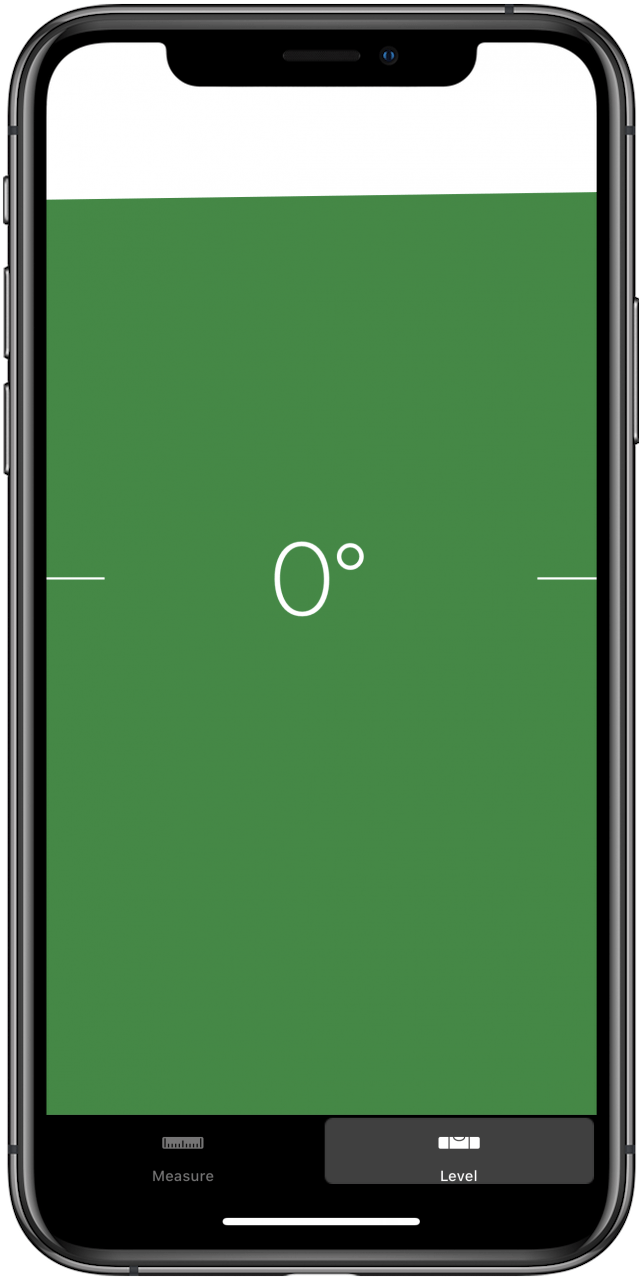 una pantalla verde y cero muestra el nivel