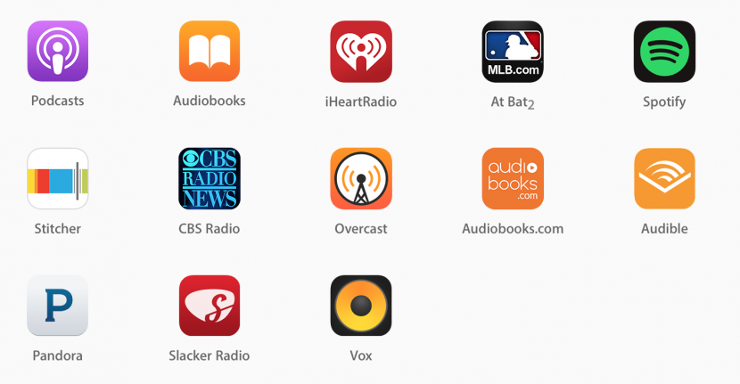 Aplicaciones CarPlay