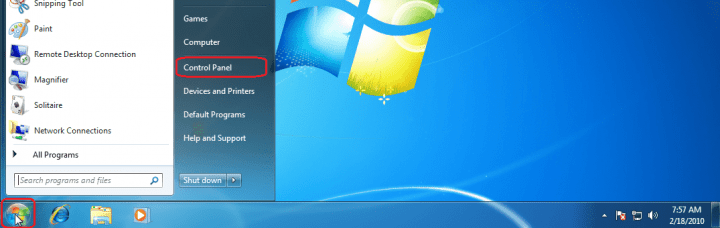 Verifique manualmente las actualizaciones de Windows 7: pantalla de inicio