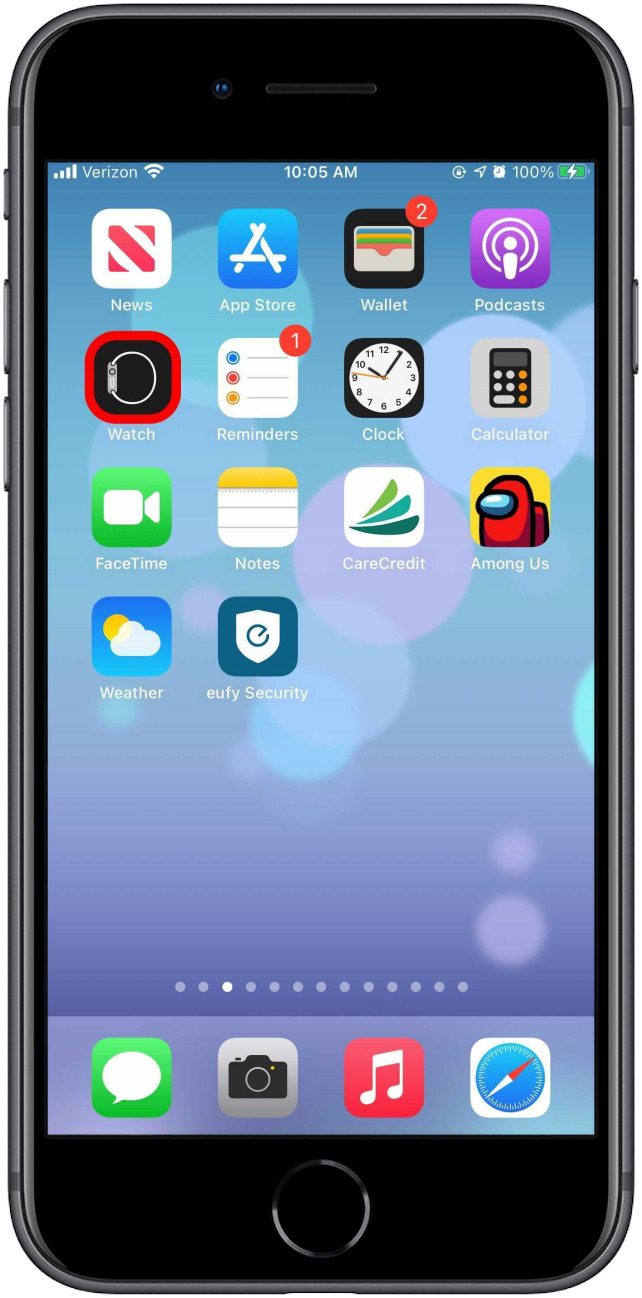 Open the Watch app