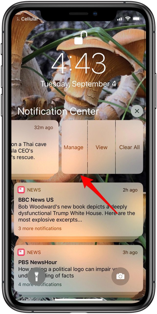 centro de notificaciones