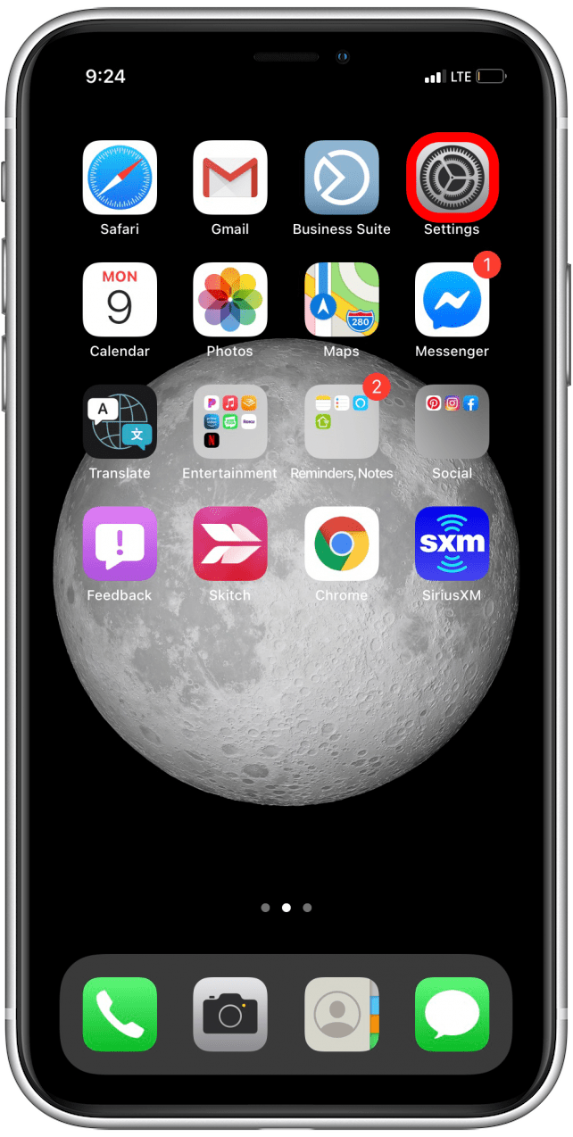 Abra la aplicación Configuración para eliminar el perfil beta de iOS 14