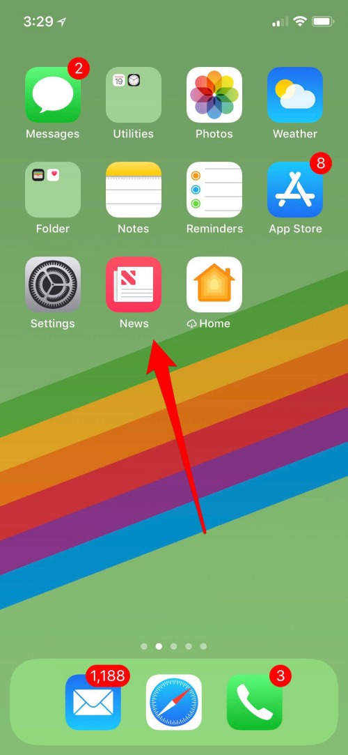 aplicación de noticias de Apple