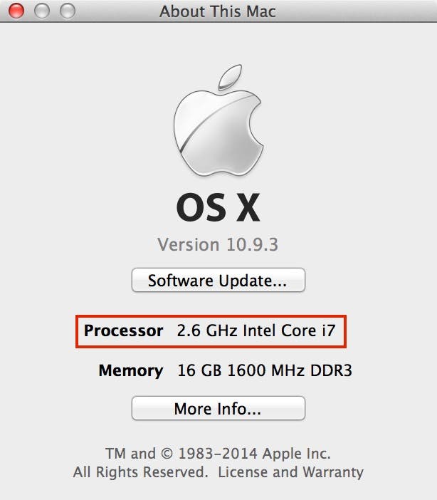 Acerca de esta Mac