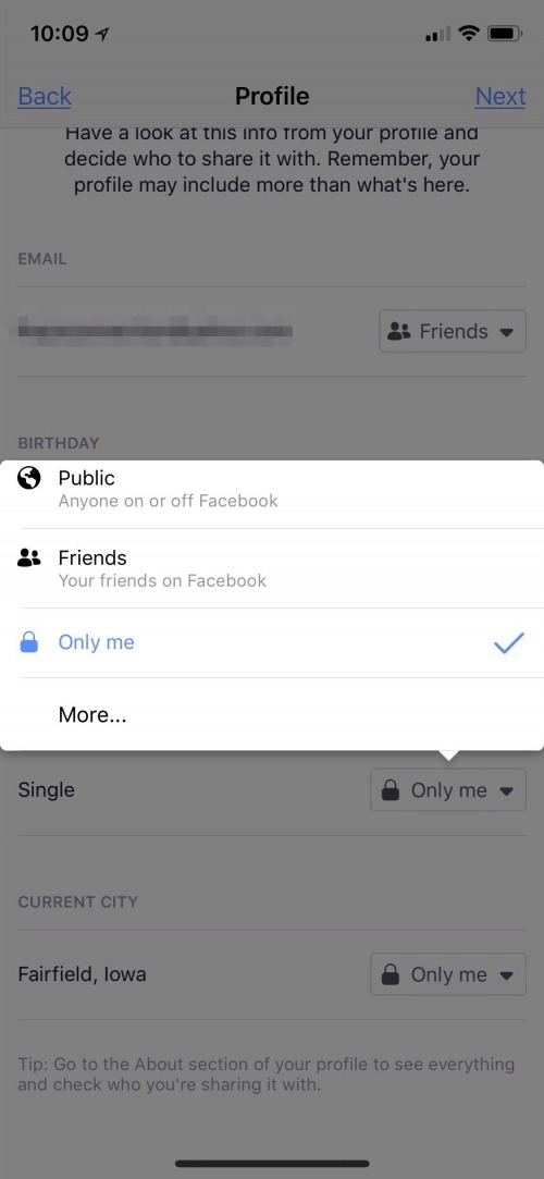 facebook ver perfil como