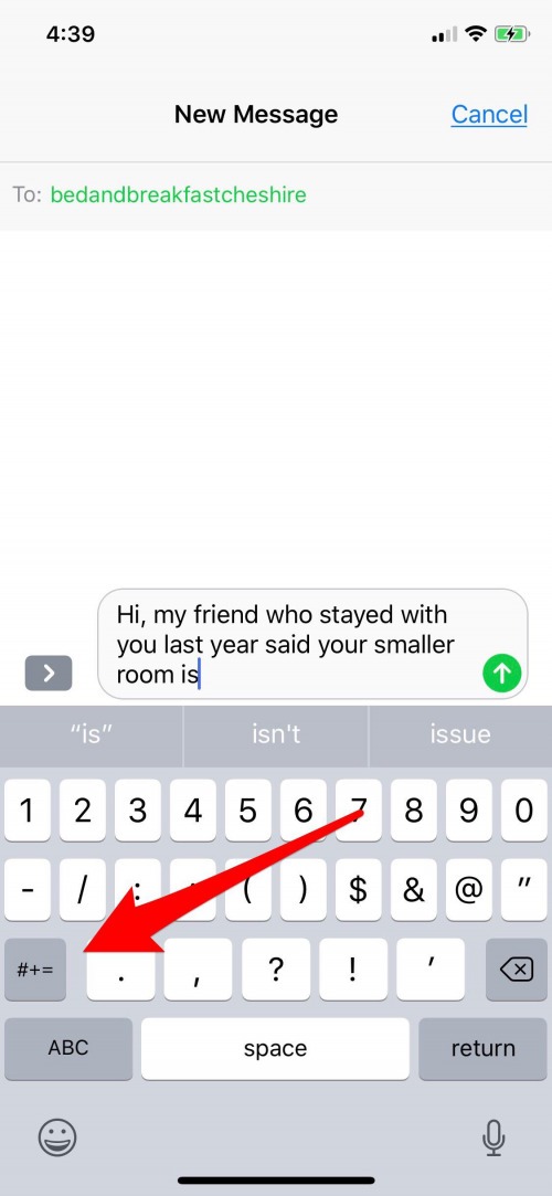 símbolo de libra de iphone