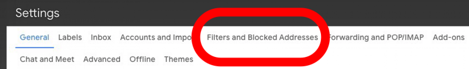 toque filtros y direcciones bloqueadas