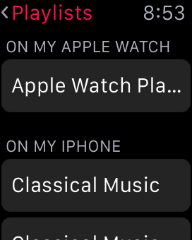 Cómo escuchar su lista de reproducción en Apple Watch