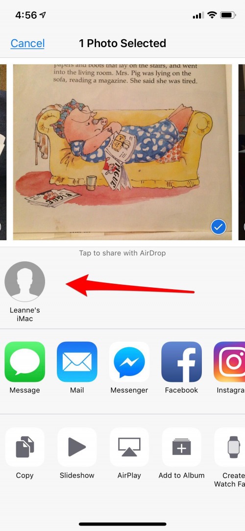 ¿A dónde van los archivos de airdrop?