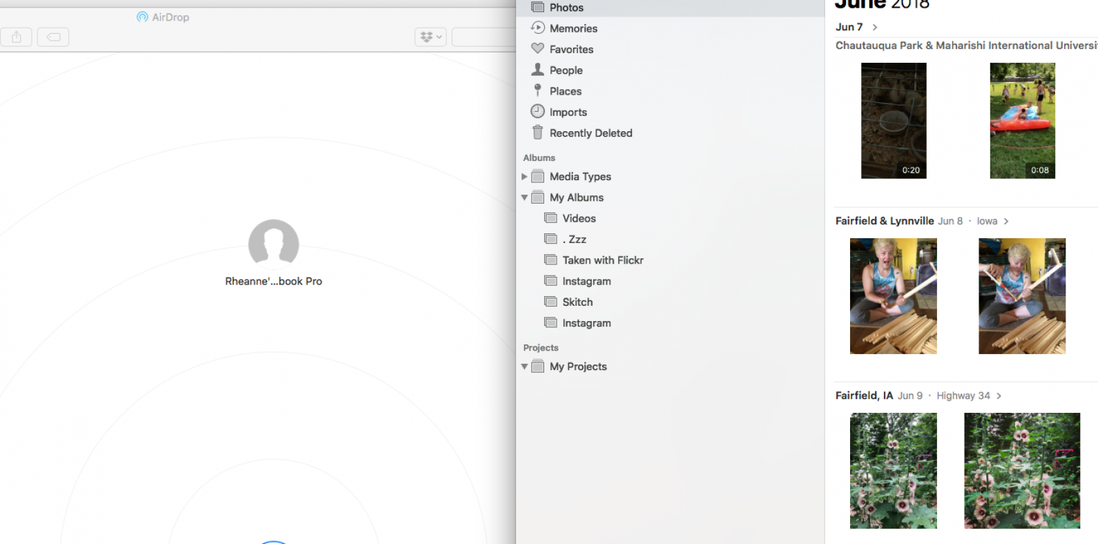 airdrop desde mac