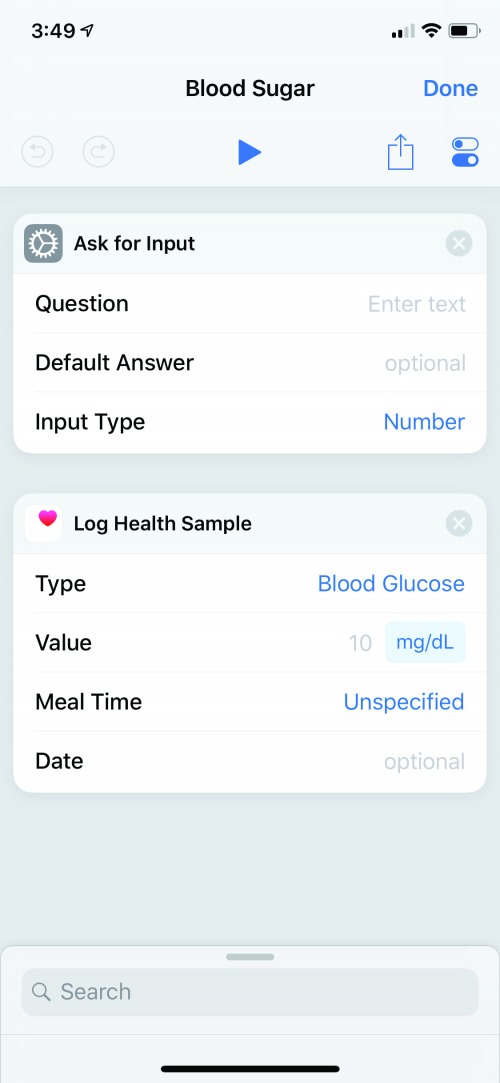 aplicación de seguimiento de salud