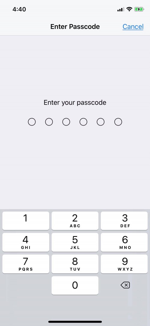 cambiar la contraseña del iphone