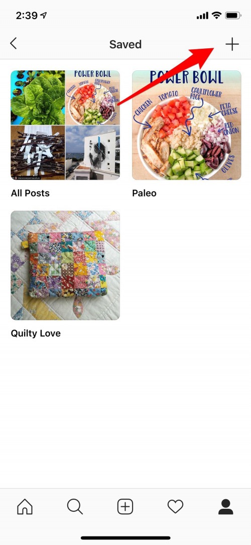 create an instagram collection