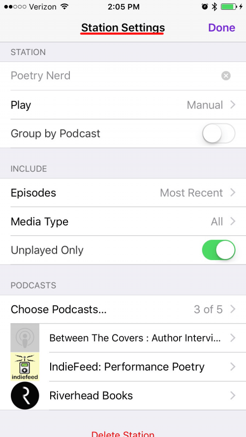 Cómo crear una lista de reproducción de sus podcasts favoritos