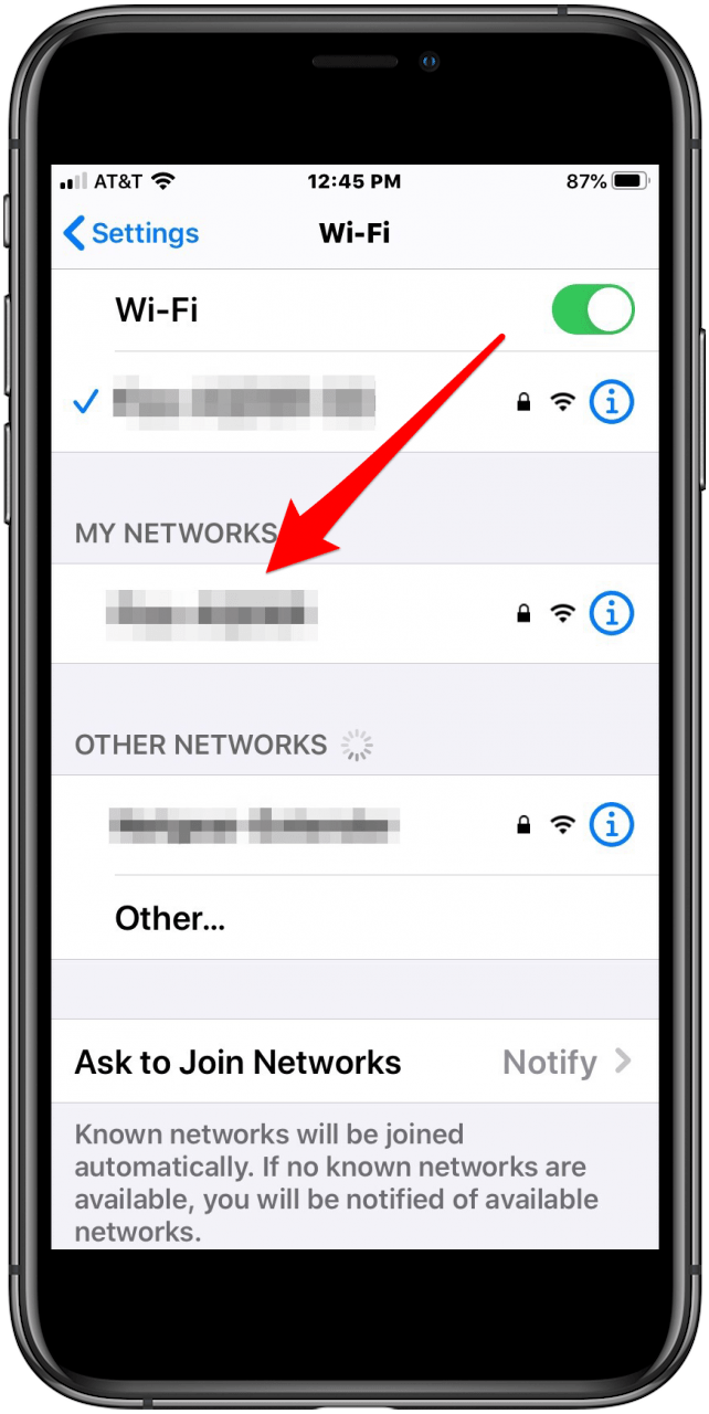 el iphone no se conecta a wifi elige el nombre de la red wifi