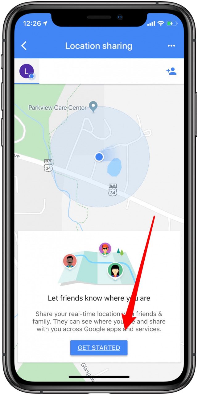 toca empezar en google maps